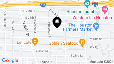Map of 926 E 26th Street, Houston TX, 77009