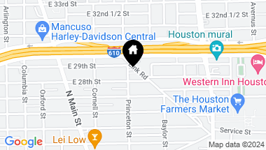 Map of 2812 Princeton Street, Houston TX, 77009