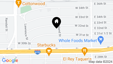 Map of 408 W 31st Street, Houston TX, 77018