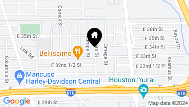 Map of 3305 Rogers Street, Houston TX, 77022