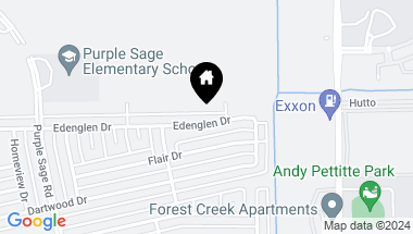 Map of 14635 Edenglen Drive, Houston TX, 77049