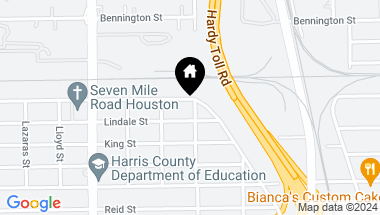 Map of 6609 Cochran Street, Houston TX, 77022