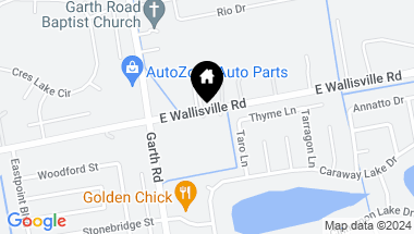 Map of 5210 E Wallisville Road, Baytown TX, 77521