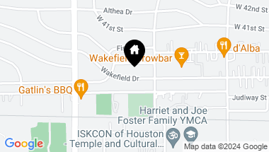 Map of 1022 Wakefield Drive, Houston TX, 77018