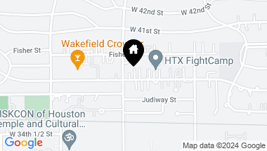Map of 884 Wakefield Drive # A, Houston TX, 77018