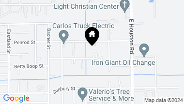 Map of 8309 Eastover Street, Houston TX, 77028