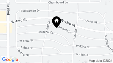 Map of 962 Gardenia Drive, Houston TX, 77018
