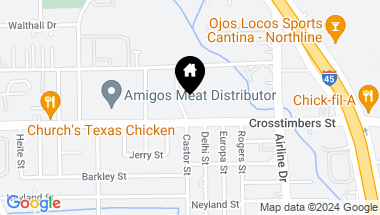 Map of 4416 Castor Street, Houston TX, 77022
