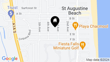 Map of 303 D Street, St Augustine FL, 32080
