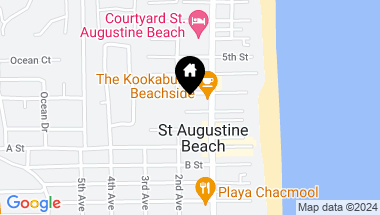 Map of 112 2ND Street, St Augustine FL, 32080