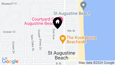 Map of 117 5TH Street, St Augustine Beach FL, 32080