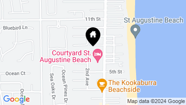 Map of 110 7TH Street, St Augustine Beach FL, 32080