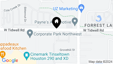 Map of 6830 Troya Lane, Houston TX, 77092