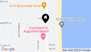 Map of 531 A1A BEACH Boulevard, St Augustine FL, 32080