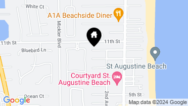 Map of 213 10TH Street, St Augustine Beach FL, 32080
