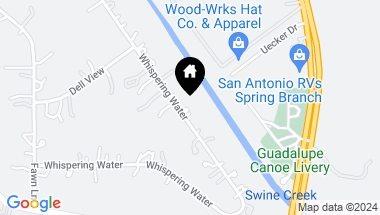 Map of 1260 WHISPERING WATER, Spring Branch TX, 78070
