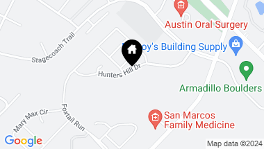 Map of 319 Hunters Hill DR, San Marcos TX, 78666