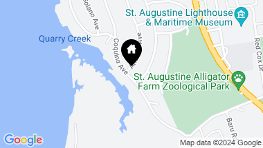 Map of 524 Arricola Ave, St Augustine FL, 32080
