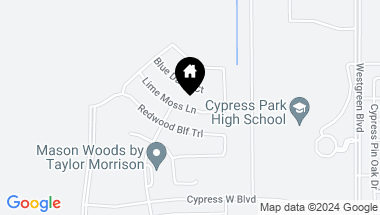Map of 21702 Lime Moss Lane, Cypress TX, 77433