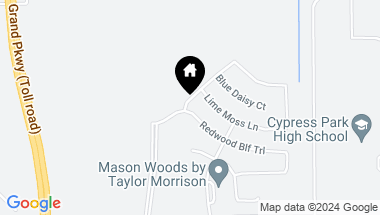 Map of 21846 Redwood Bluff Trail, Cypress TX, 77433