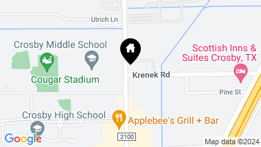 Map of 0 Krenek Road, Crosby TX, 77532