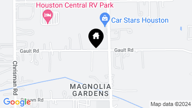 Map of 1916 Gault Road, Houston TX, 77039