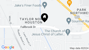 Map of 7730 Fallbrook Drive, Houston TX, 77086