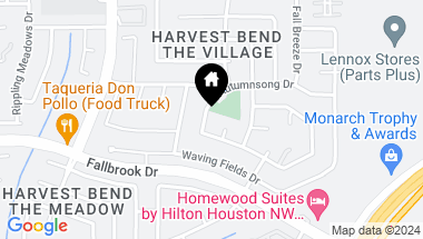 Map of 9239 Autumnsong Drive, Houston TX, 77064
