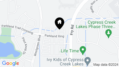 Map of 18518 Parkland Crossing, Cypress TX, 77433