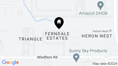 Map of 9019 N Ferndale Place Drive, Houston TX, 77064