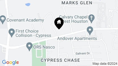 Map of 1 Live Oak Trail, Cypress TX, 77429
