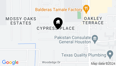 Map of 11203 Cypress Way Drive, Houston TX, 77065