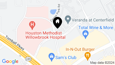 Map of 12 Versante Court, Houston TX, 77070
