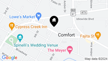 Map of 702 Front Street, Comfort TX, 78013