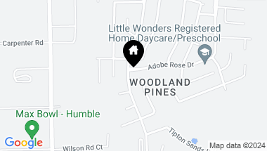 Map of 2007 Pine Croft Drive, Humble TX, 77396