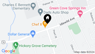 Map of 206 S OAKRIDGE Avenue, Green Cove Springs FL, 32043