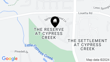 Map of 15106 Stoneridge Park Court, Cypress TX, 77429