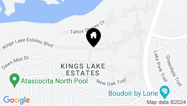 Map of 25 Kings Lake Estates Boulevard, Humble TX, 77346