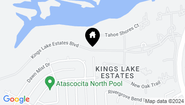 Map of 101 Kings Lake Estates Boulevard, Humble TX, 77346