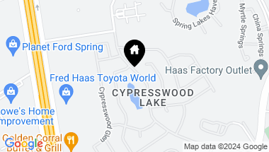 Map of 20031 Cypresswood Lake Drive, Spring TX, 77373