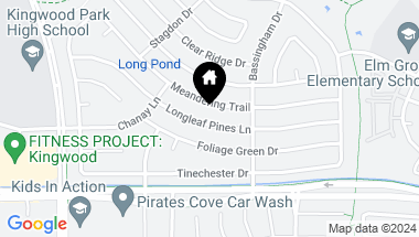 Map of 2603 Longleaf Pines Drive, Houston TX, 77339