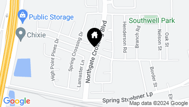 Map of 430 Booker Drive, Spring TX, 77373
