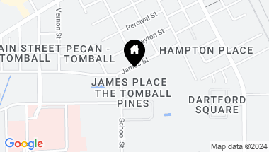 Map of 0 James Street, Tomball TX, 77375