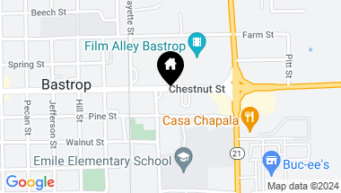 Map of 1409 Chestnut ST, Bastrop TX, 78602