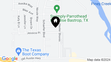 Map of 606 Jessica PL, Bastrop TX, 78602