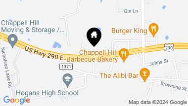 Map of 8785 Highway 290 East, Chappell Hill TX, 77426