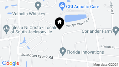 Map of 4459 WILDERNESS Lane N, Jacksonville FL, 32258