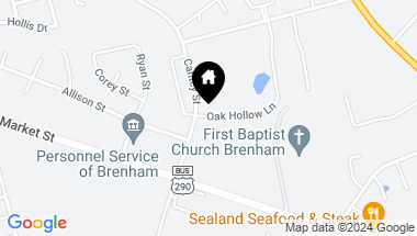 Map of 2433 Oak Hollow Lane, Brenham TX, 77833