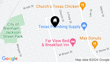 Map of 302 W Mansfield Street, Brenham TX, 77833