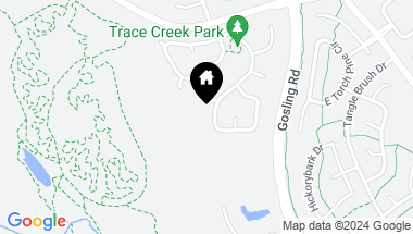 Map of 50 W Trace Creek Drive, The Woodlands TX, 77381